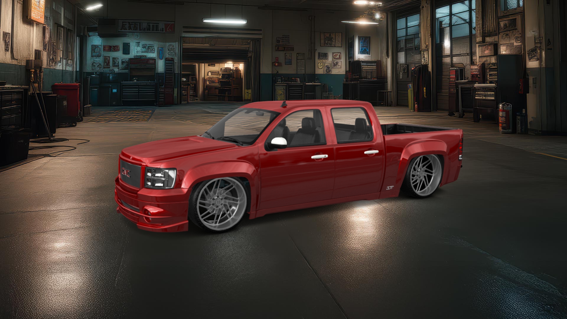 GMC Sierra 1500 Crew Cab 5.8 ft box 4 Door pickup truck 2007 tuning