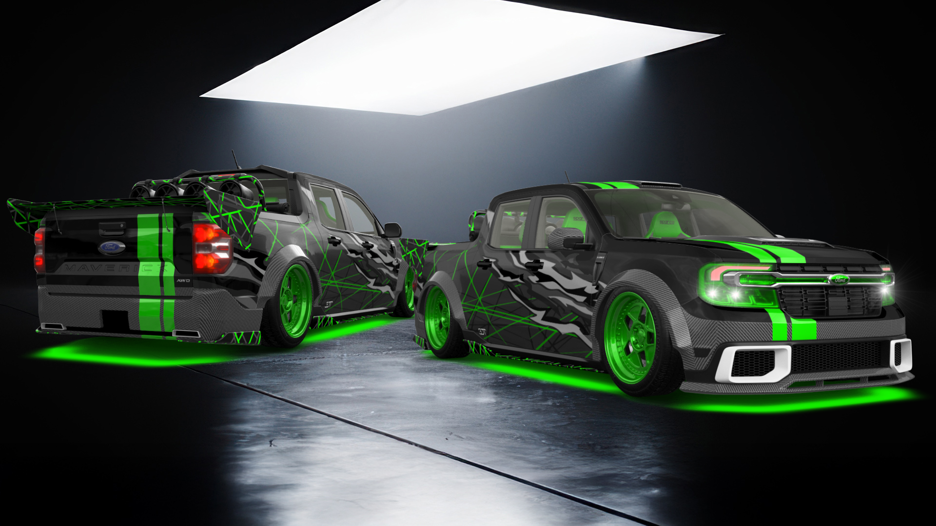 Ford Maverick 4 Door pickup truck 2022 tuning