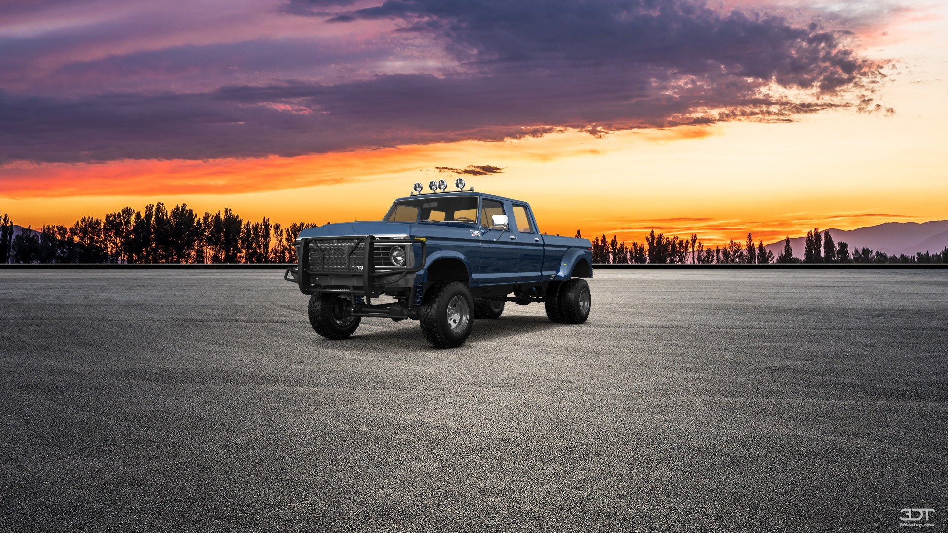 Ford F-350 Dually 4 Door pickup truck 1973