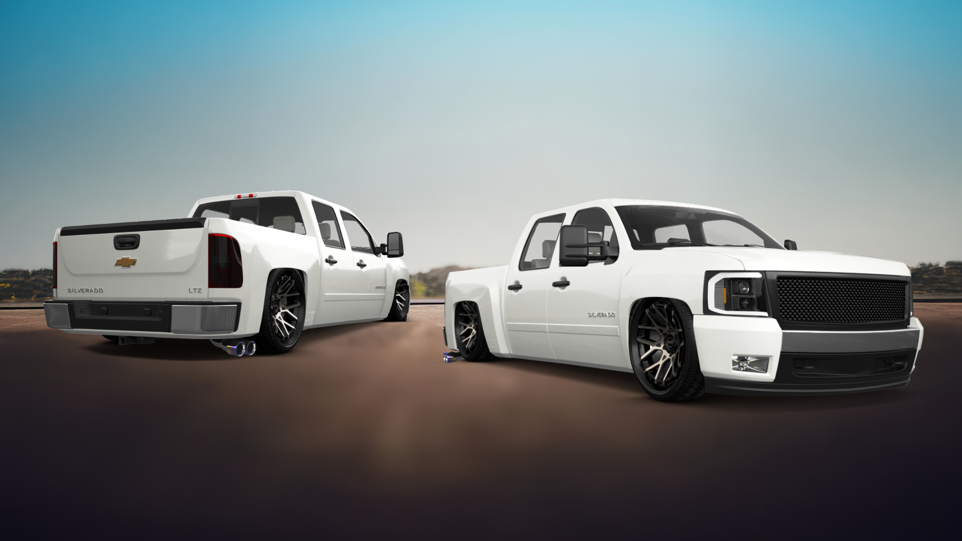 Chevrolet Silverado 1500 Crew Cab 4 Door pickup truck 2007 tuning
