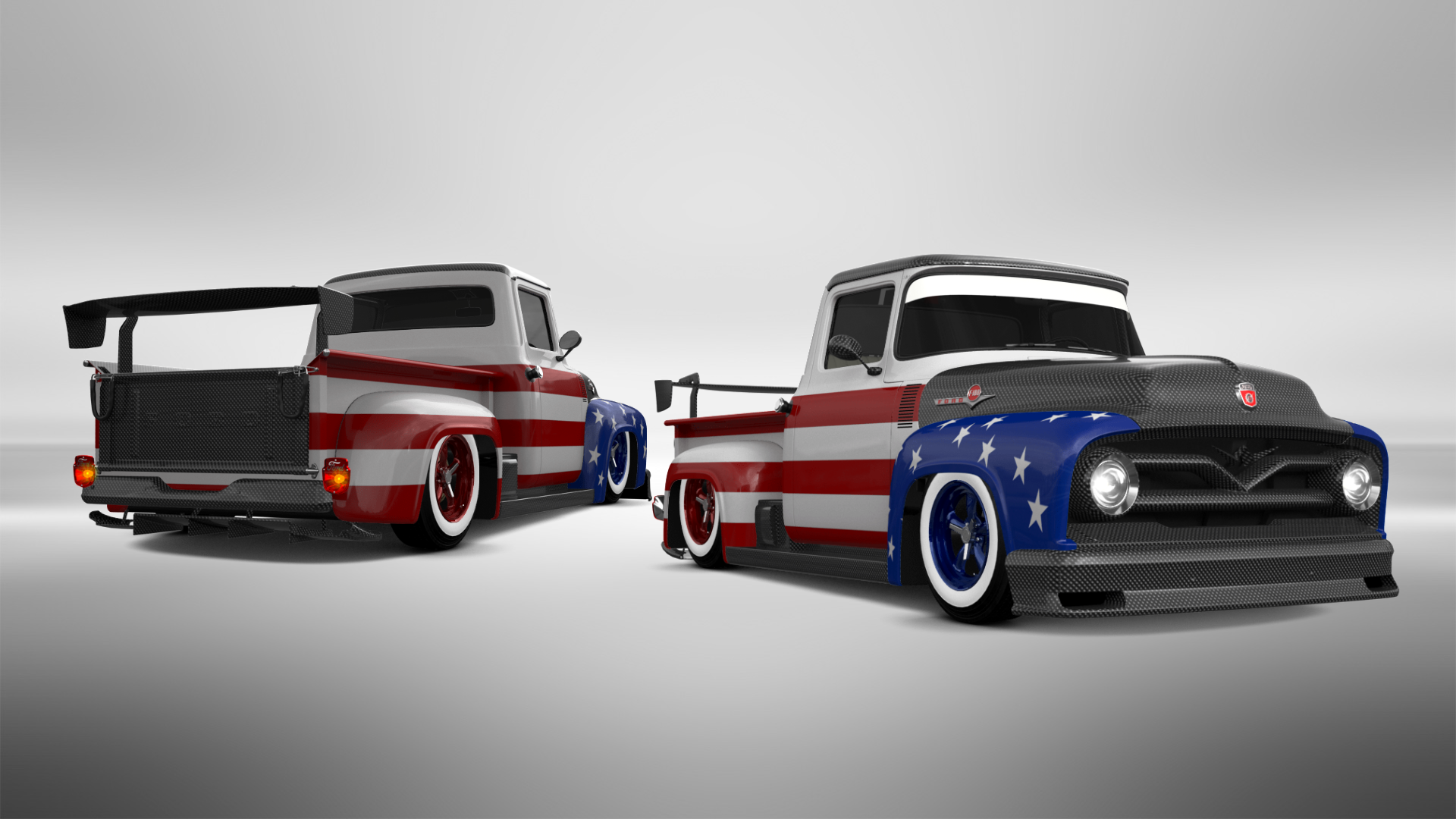 Ford F-100 2 Door truck 1956 tuning