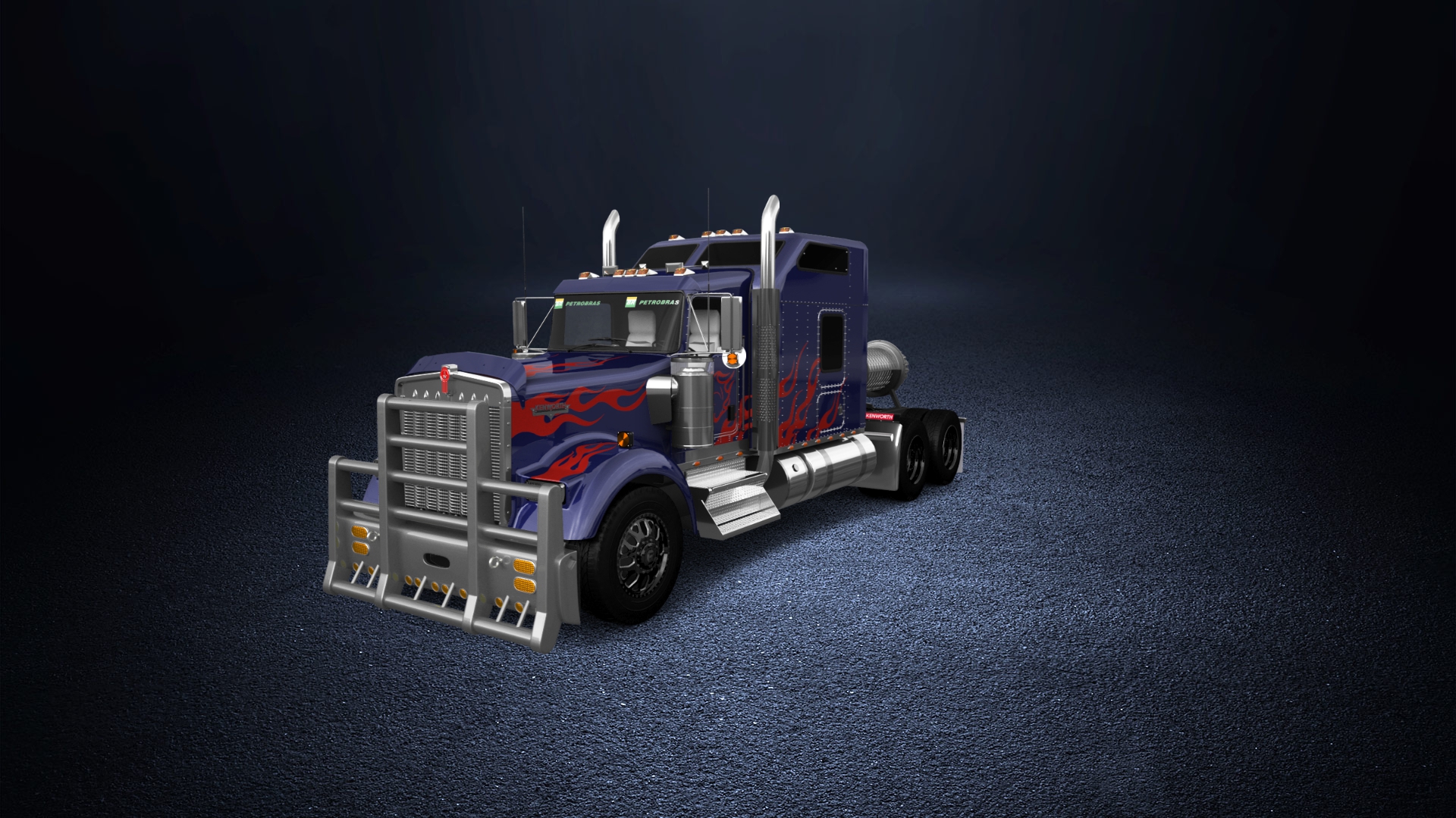 Kenworth W900 Sleeper Cab Truck 2015 tuning