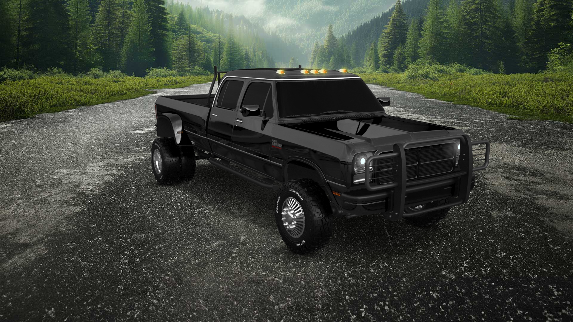 Dodge Ram 350 4 Door pickup truck 1991 tuning