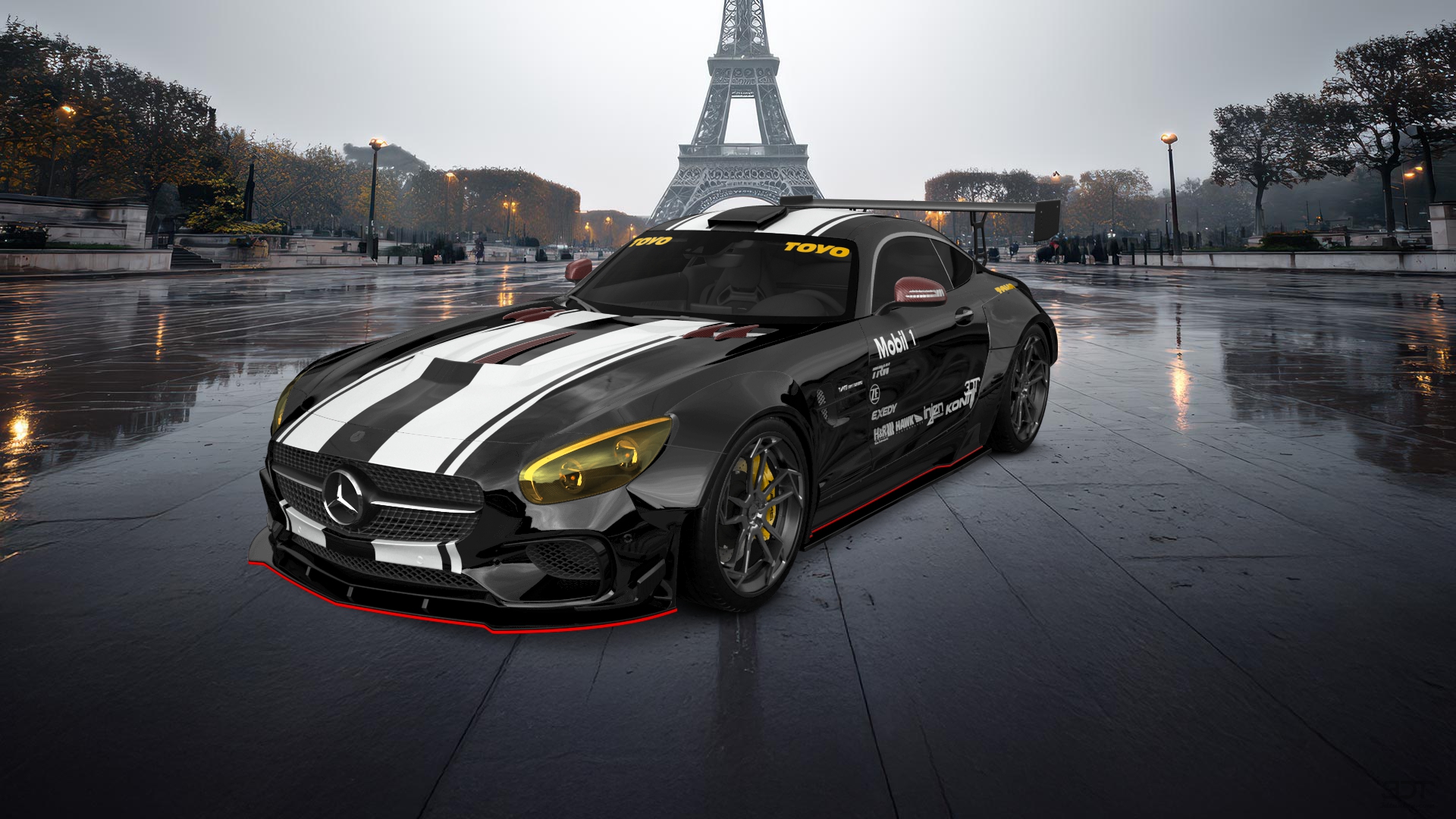 Mercedes AMG GT 2 door fastback coupe 2015 tuning