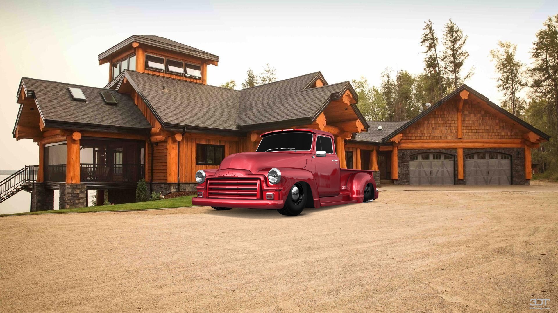 GMC 100 Stepside 2 Door pickup truck 1954 tuning