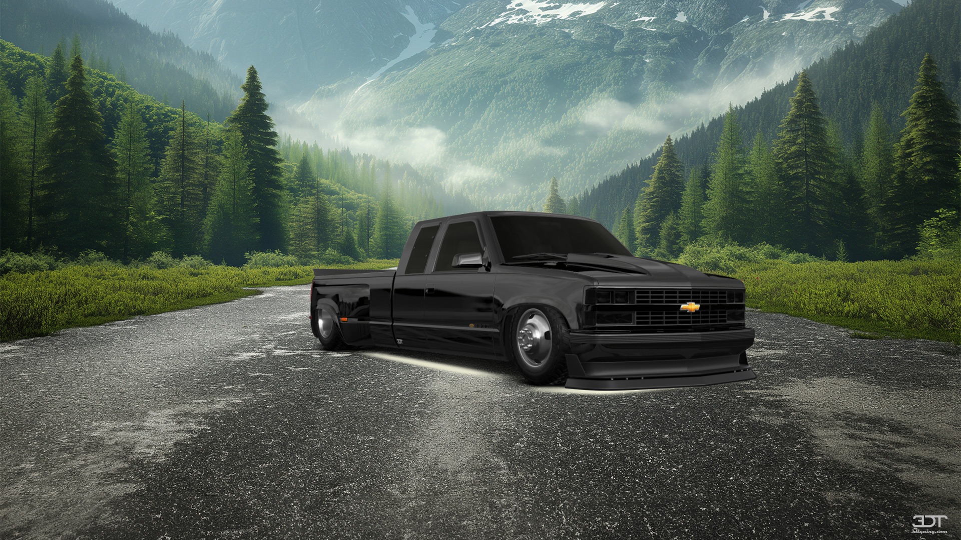 Chevrolet K3500 Extended Cab Pickup Truck 1988