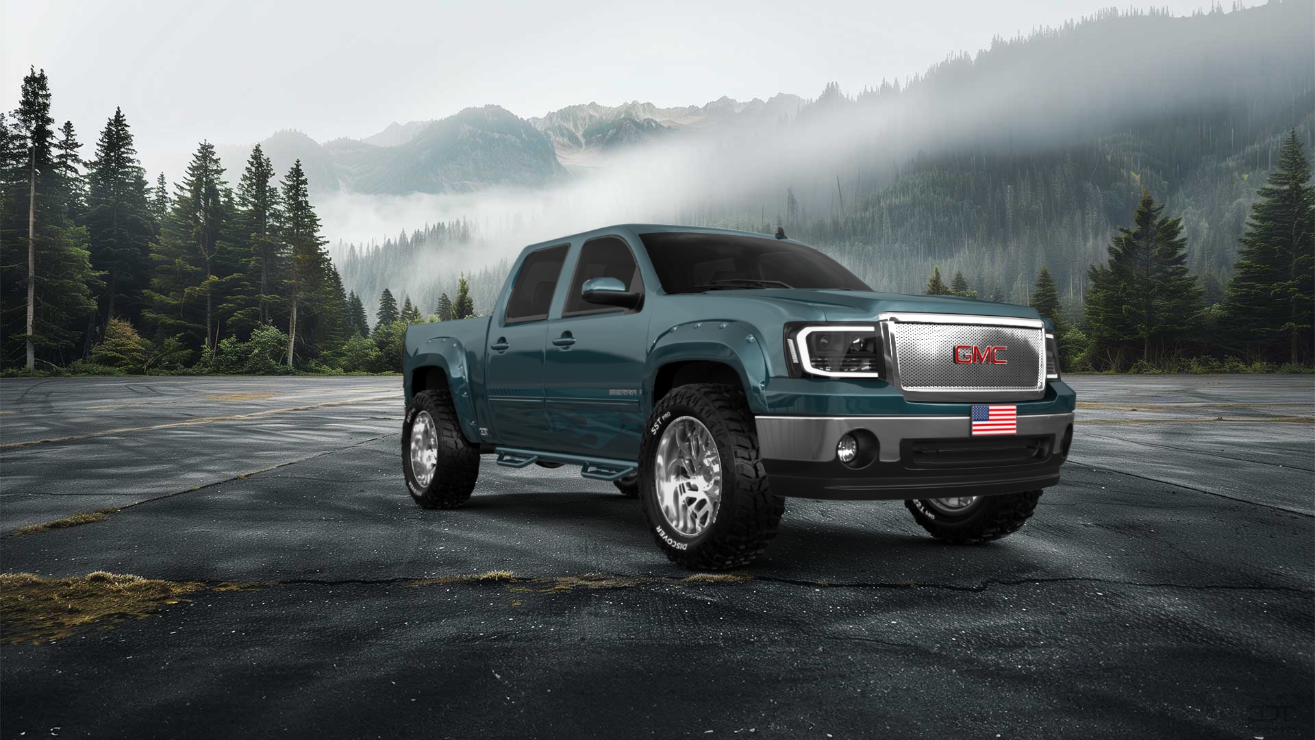 GMC Sierra 1500 Crew Cab 5.8 ft box 4 Door pickup truck 2007