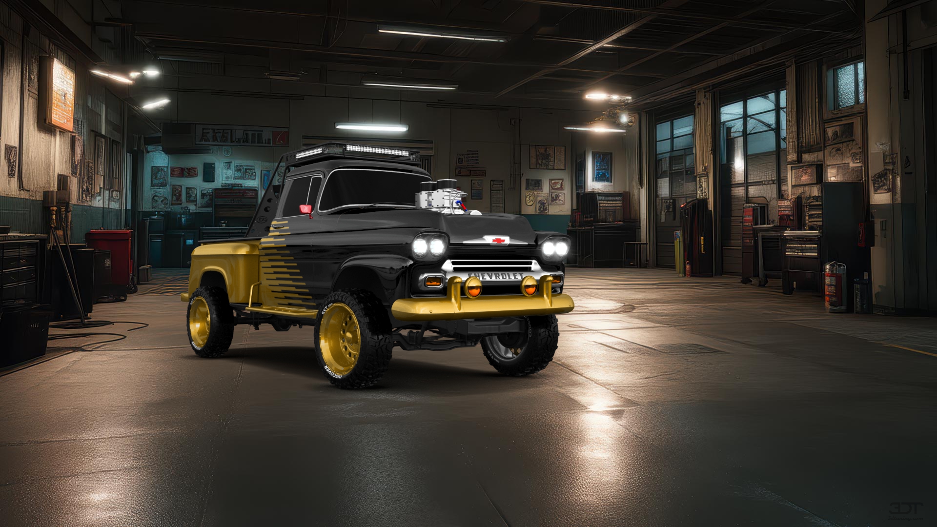 Chevrolet Apache Stepside 2 Door pickup truck 1959 tuning