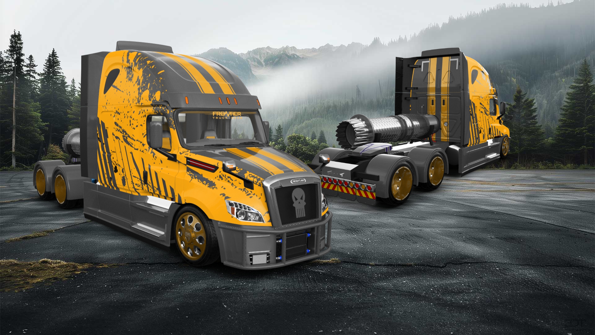 Freightliner Cascadia Sleeper Cab Truck 2018 tuning