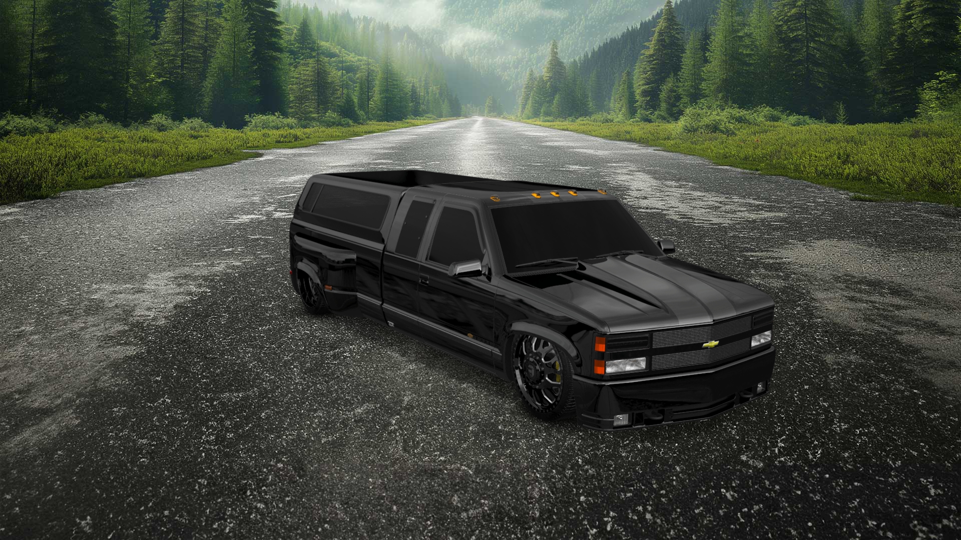 Chevrolet K3500 Extended Cab Pickup Truck 1988