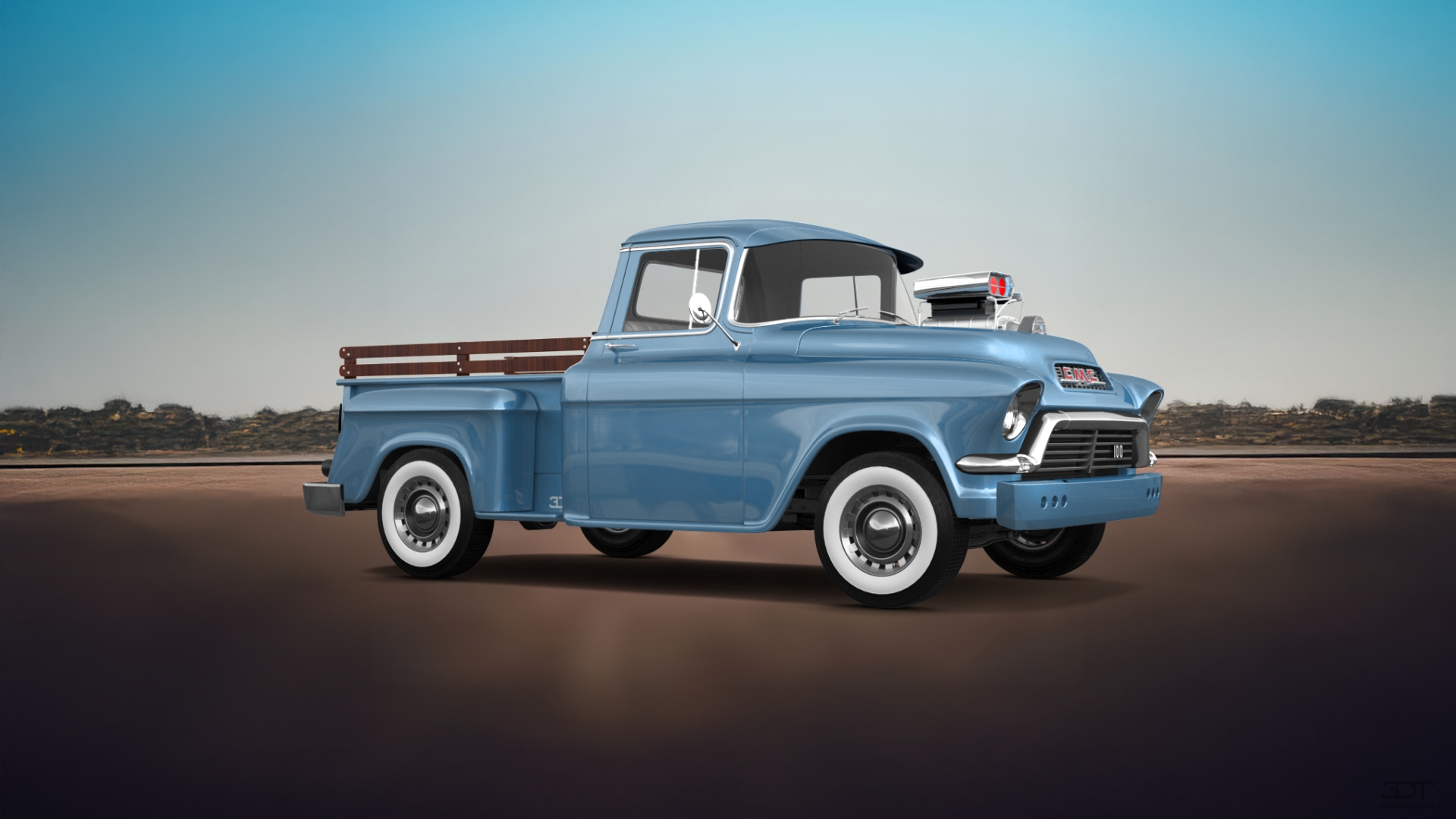 GMC 100 Stepside 2 Door pickup truck 1957 tuning