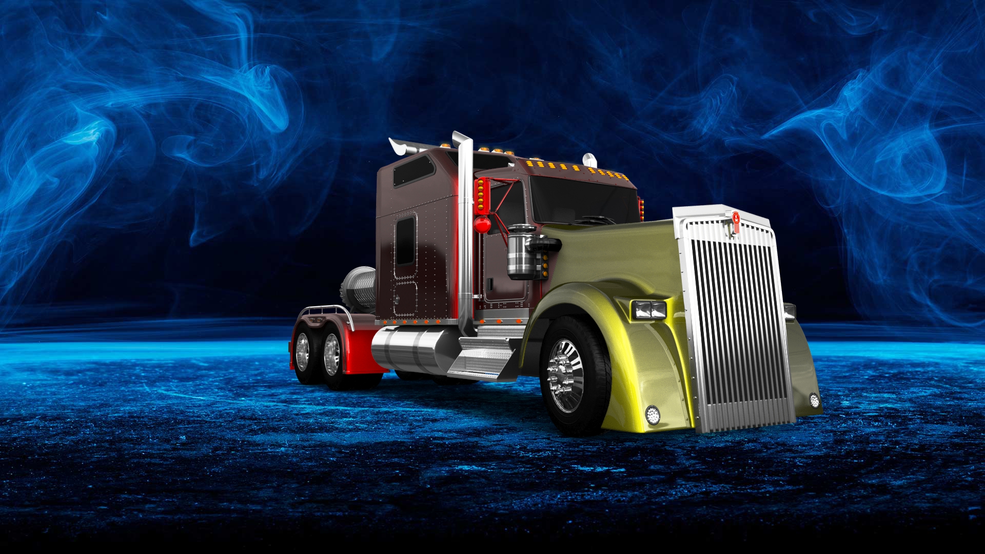 Kenworth W900 Sleeper Cab Truck 2015 tuning
