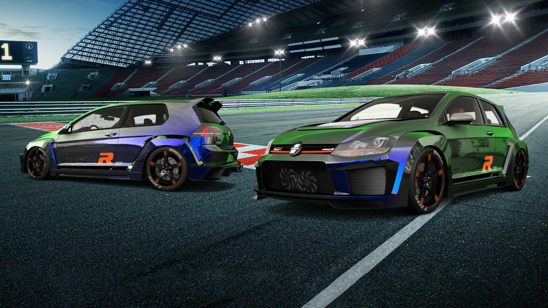 Volkswagen Golf 7 3 Door Hatchback 2013 tuning