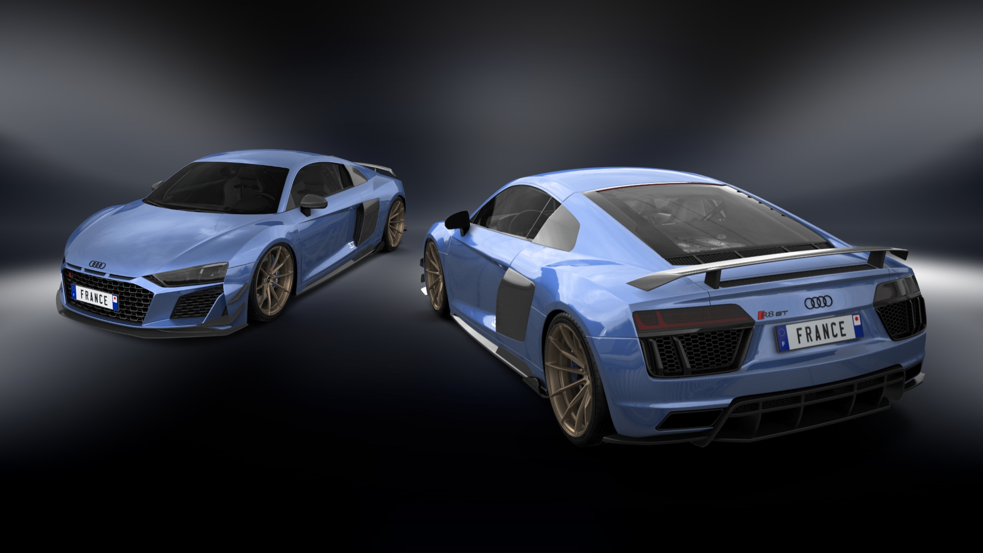 R8 GT V10 blue édition 1/5