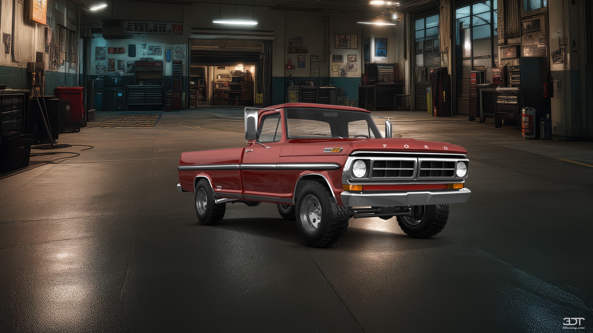 Ford F-250 2 Door pickup truck 1971 tuning