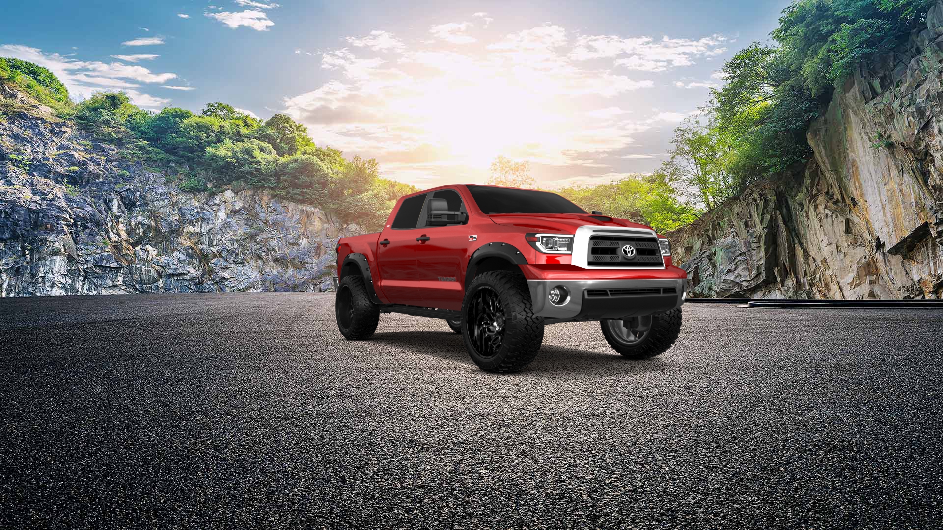 Toyota Tundra 5.5 ft box 4 Door pickup truck 2007 tuning