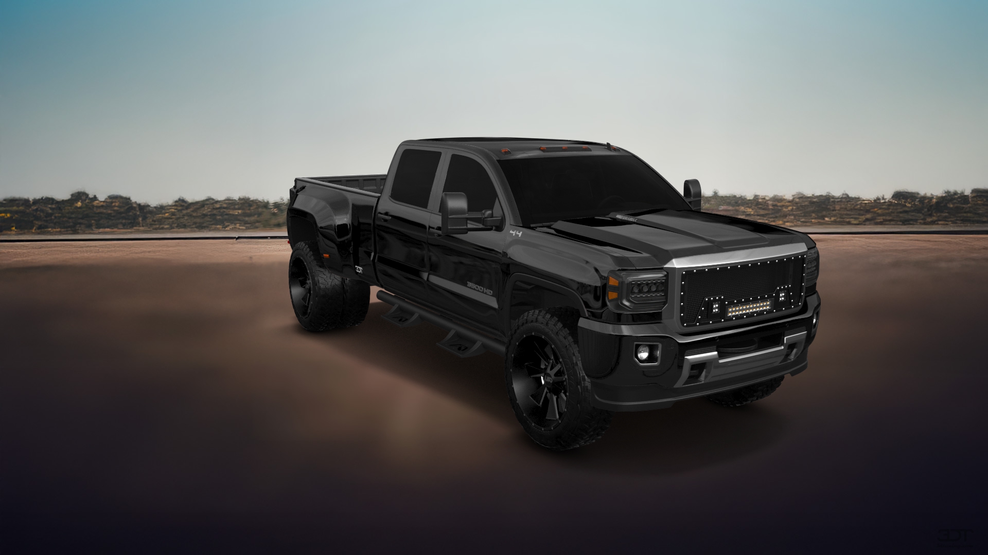 GMC Sierra 3500 HD Crew Cab 4 Door pickup truck 2015 tuning