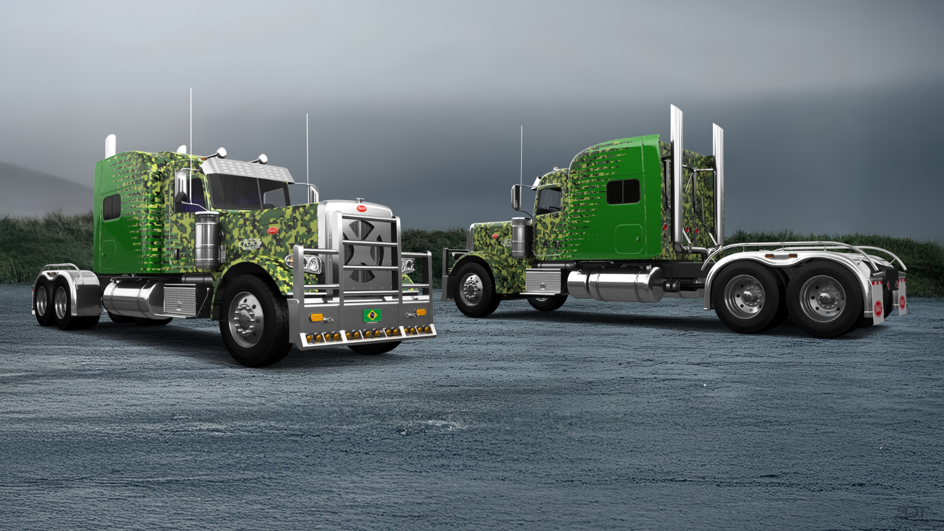 Peterbilt 389 Sleeper Cab Truck 2016 tuning
