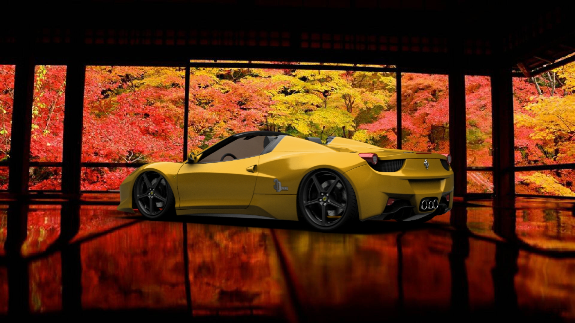 Ferrari 458 Spyder Coupe Convertible 2012 Images