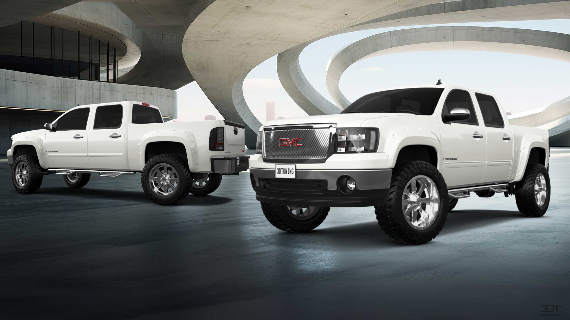 GMC Sierra 1500 Crew Cab 5.8 ft box 4 Door pickup truck 2007 tuning