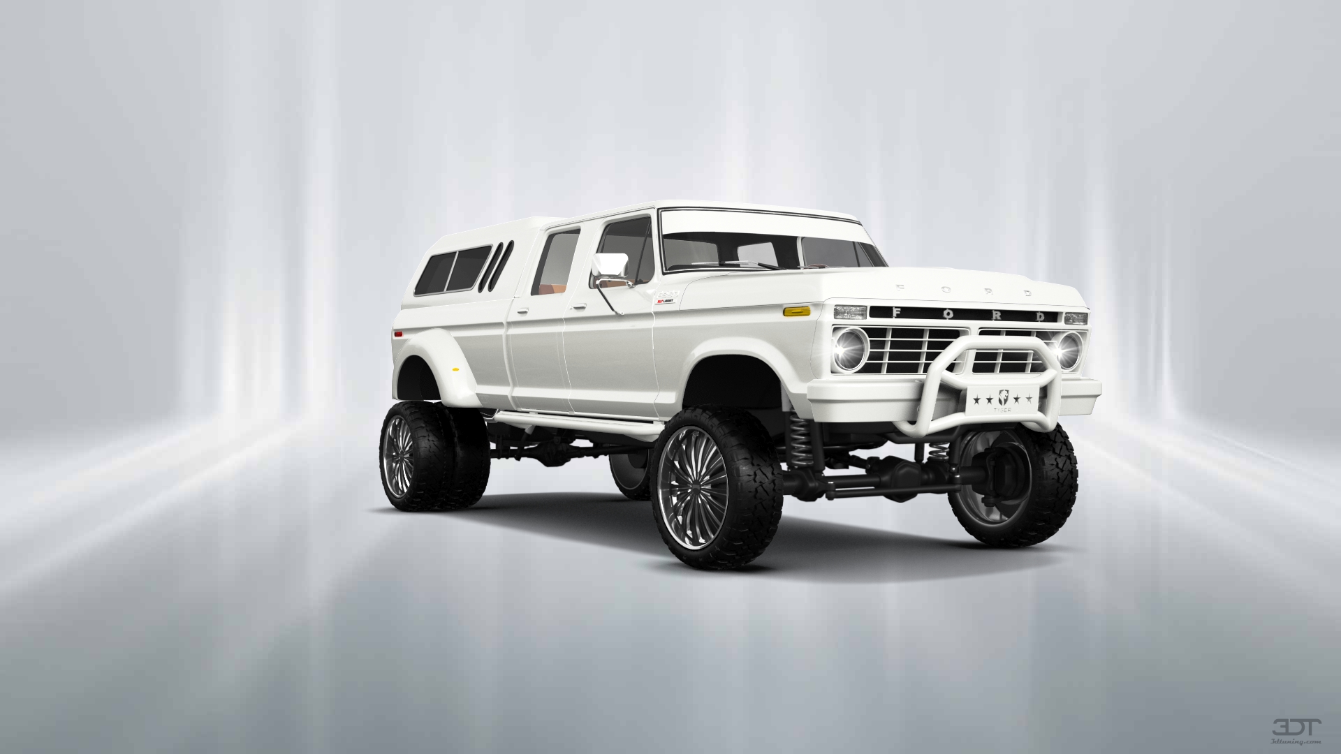 Ford F-350 Dually 4 Door pickup truck 1973 tuning