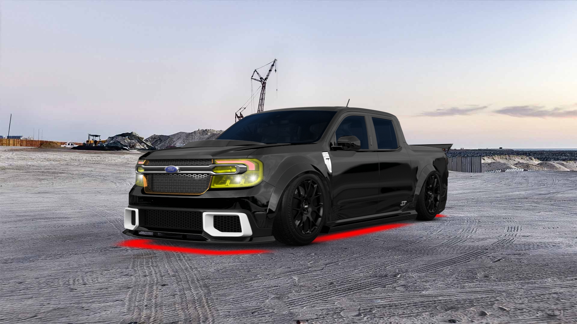 Ford Maverick 4 Door pickup truck 2022 tuning