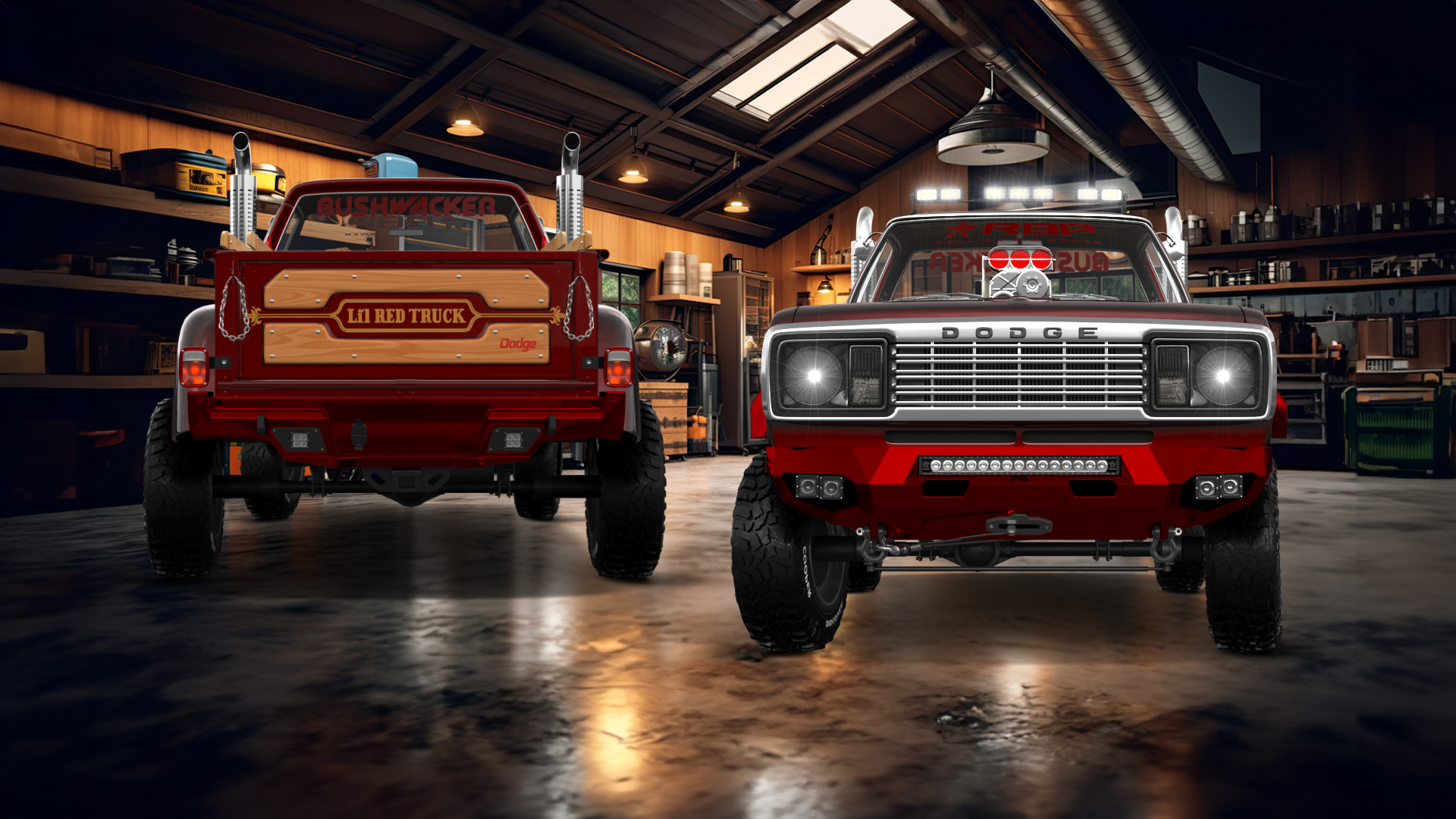 Dodge Lil Red Express 2 Door pickup truck 1978 tuning