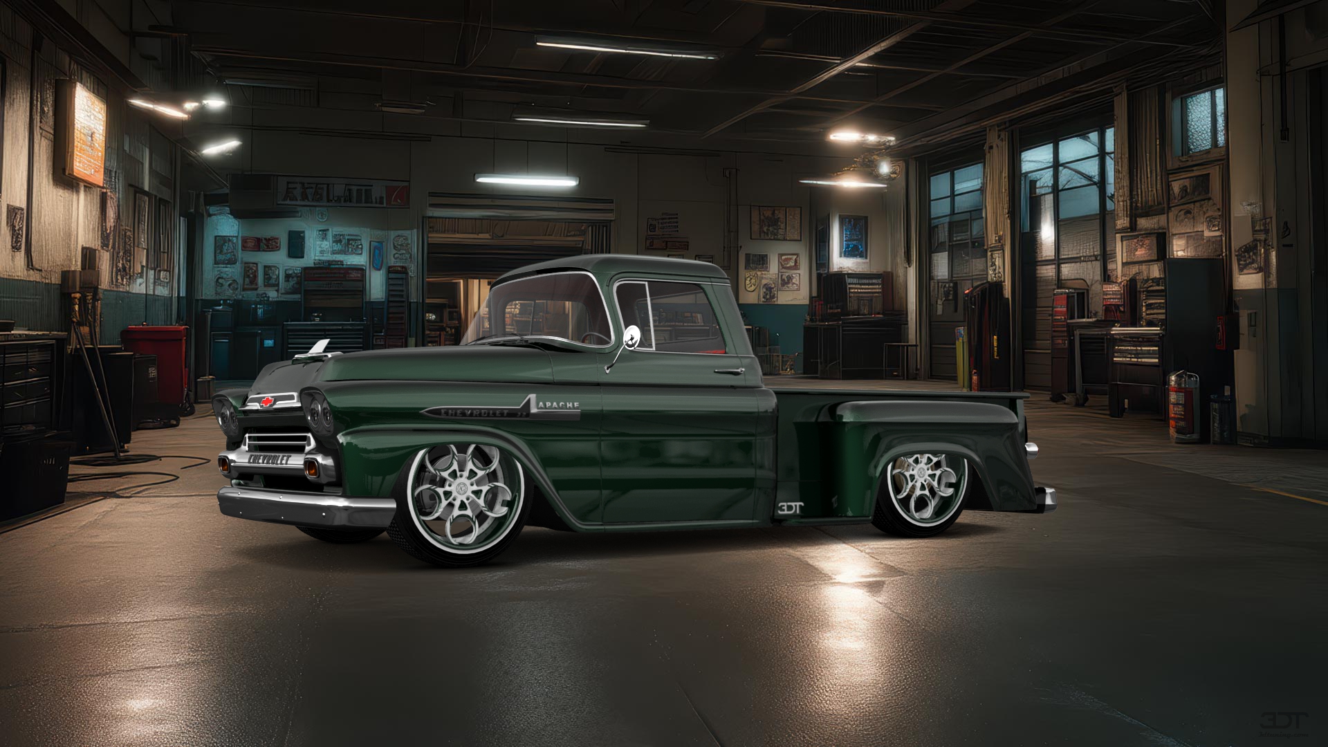 Chevrolet Apache Stepside 2 Door pickup truck 1959 tuning