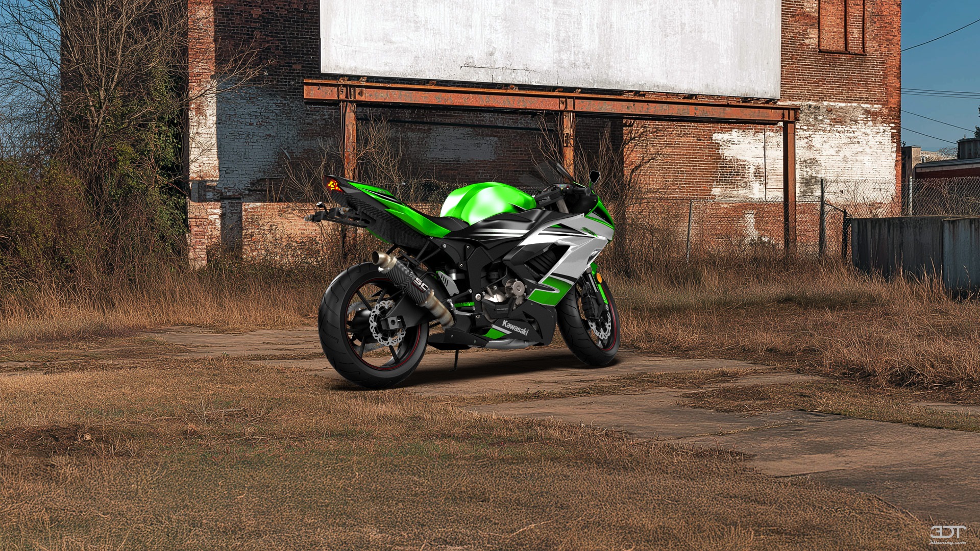 Kawasaki Ninja ZX 6R Sport Bike 2015 tuning