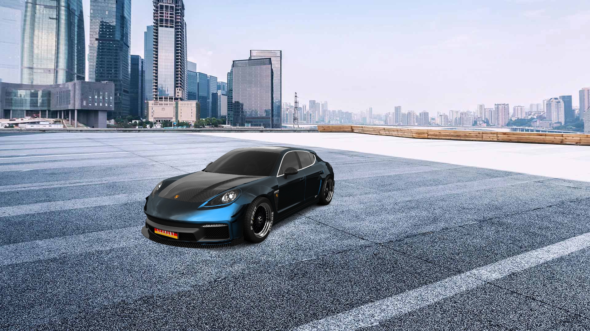 Porsche Panamera 4 door fastback saloon 2011