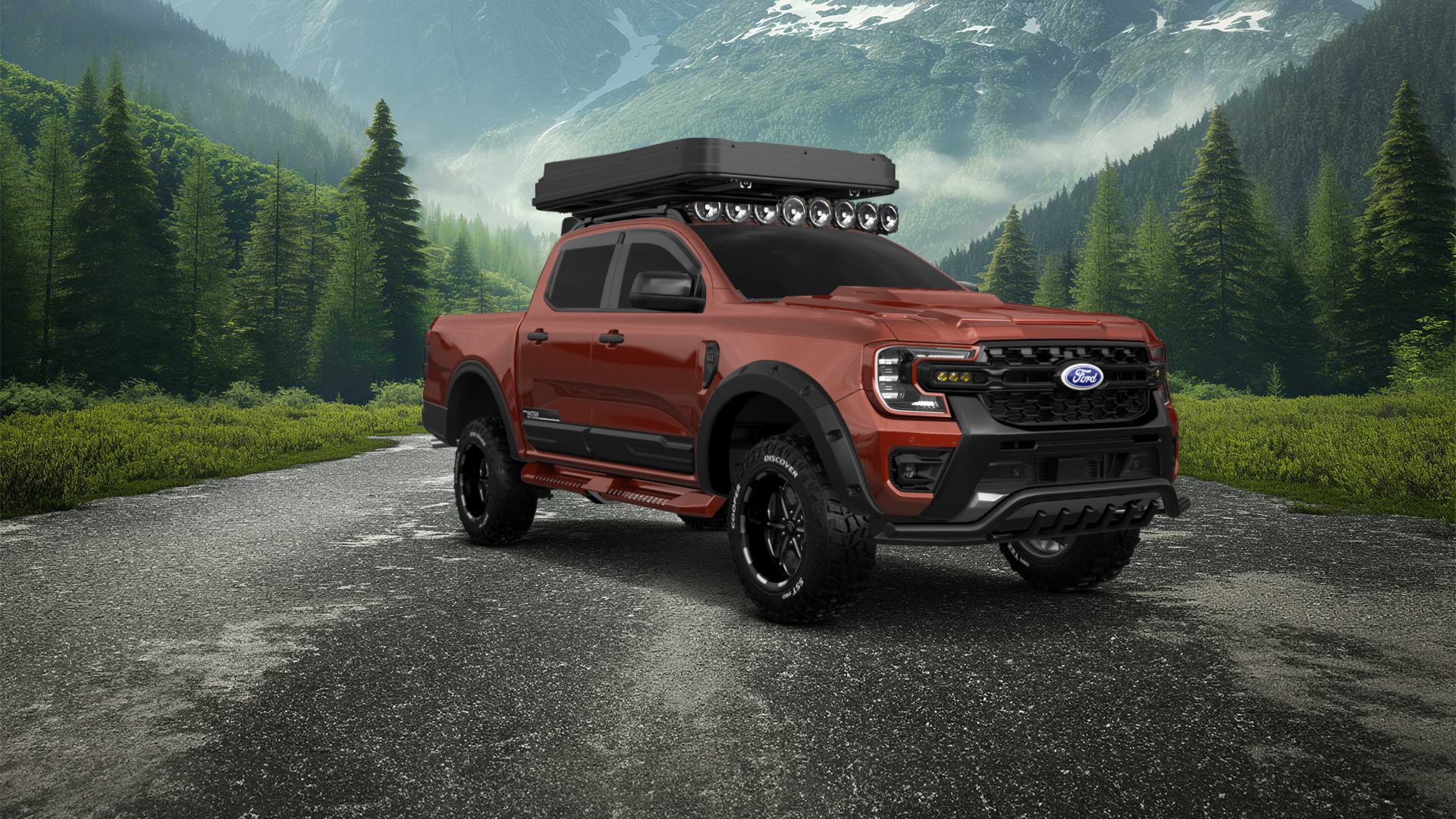Ford Ranger 4 Door pickup truck 2022 tuning