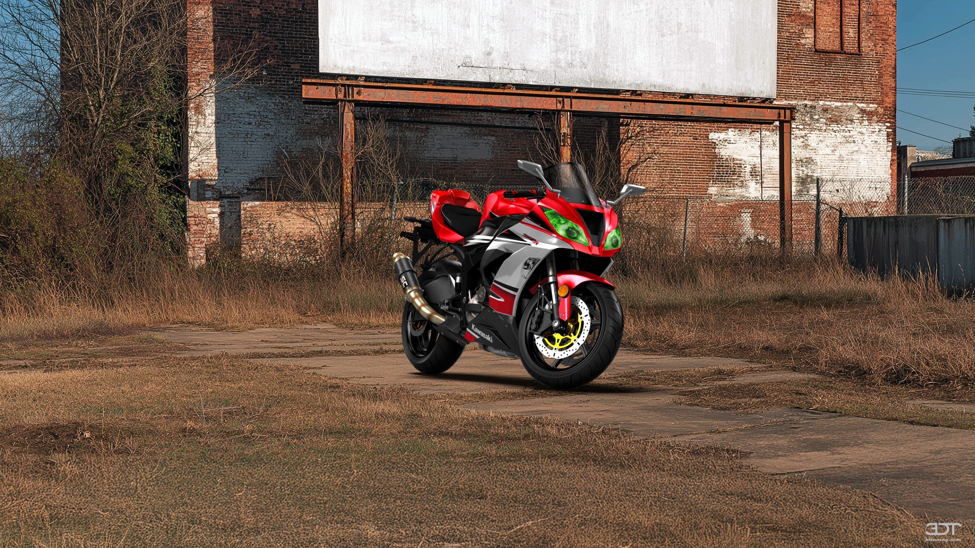 Tuning Kawasaki Ninja ZX 6R Sport Bike 2015
