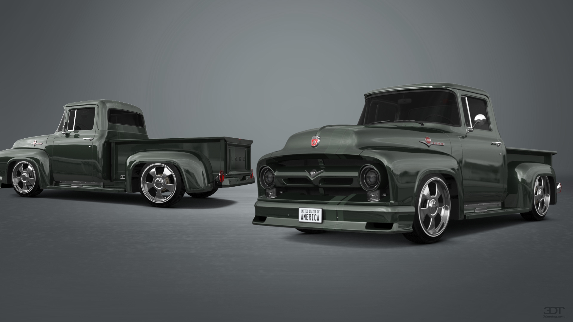 Ford F-100 2 Door truck 1956 tuning