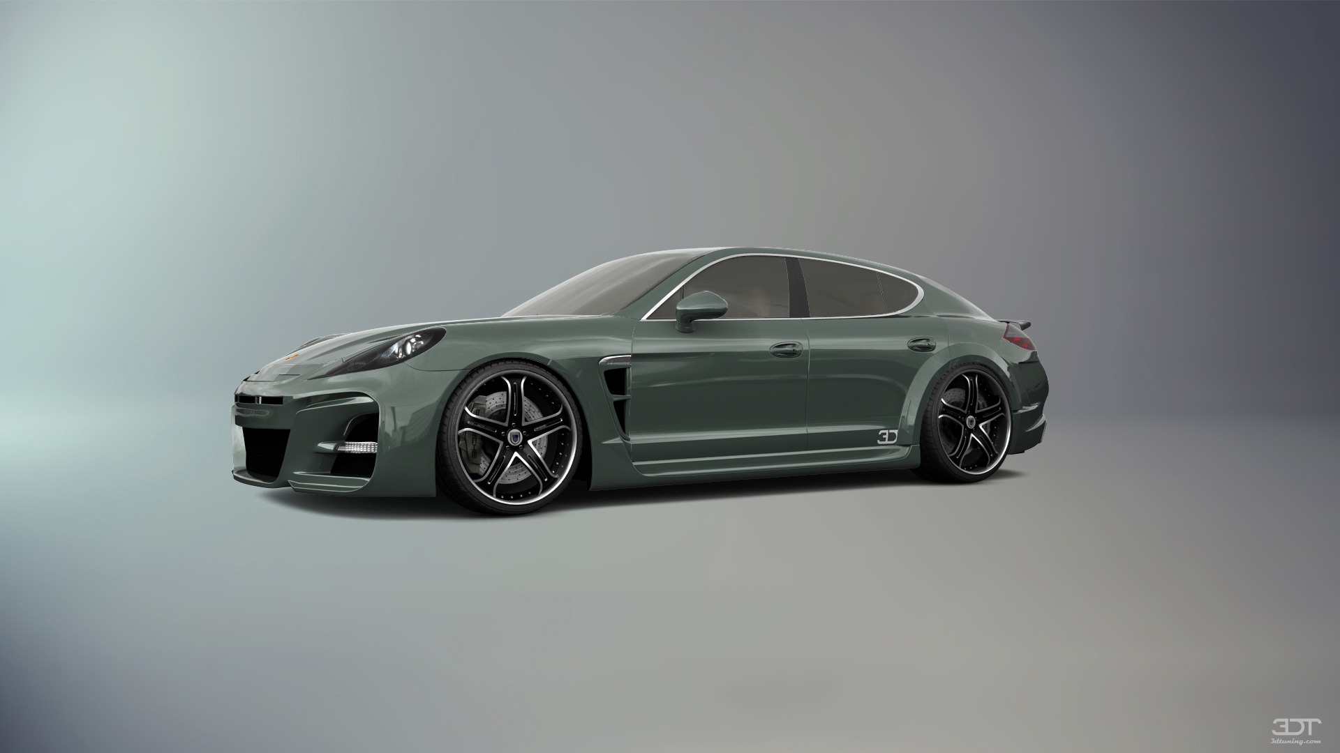 Tuning Porsche Panamera 4 door fastback saloon 2011
