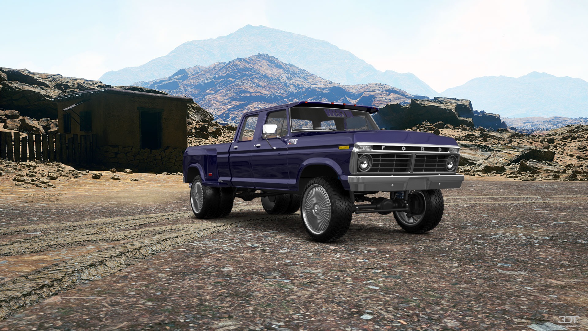 Ford F-350 Dually 4 Door pickup truck 1973 tuning