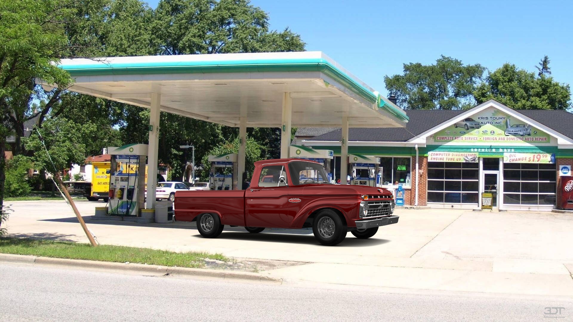 Ford F-100 Custom Cab 2 Door pickup truck 1966