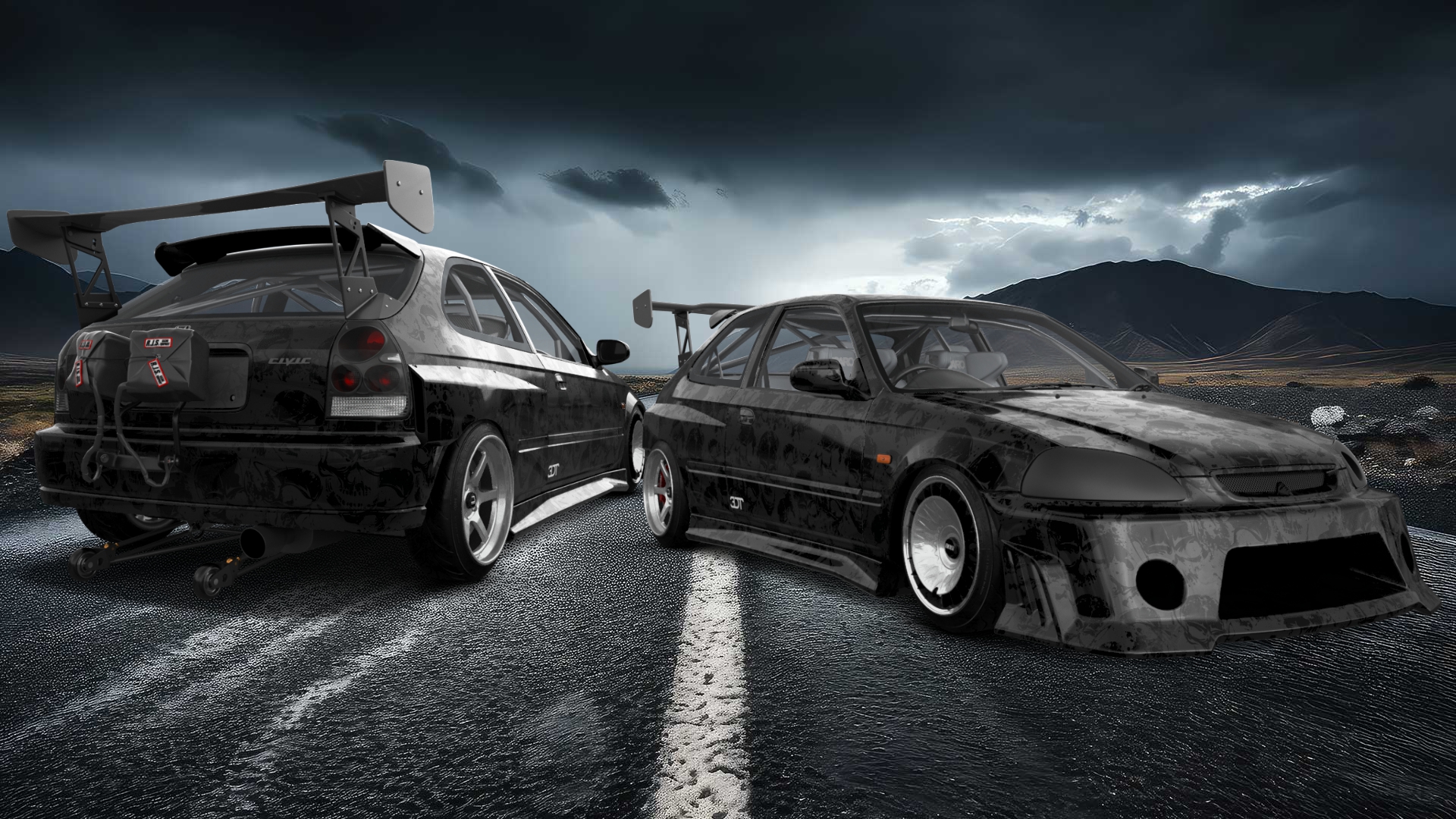 Honda Civic 3 Door Hatchback 1997 tuning