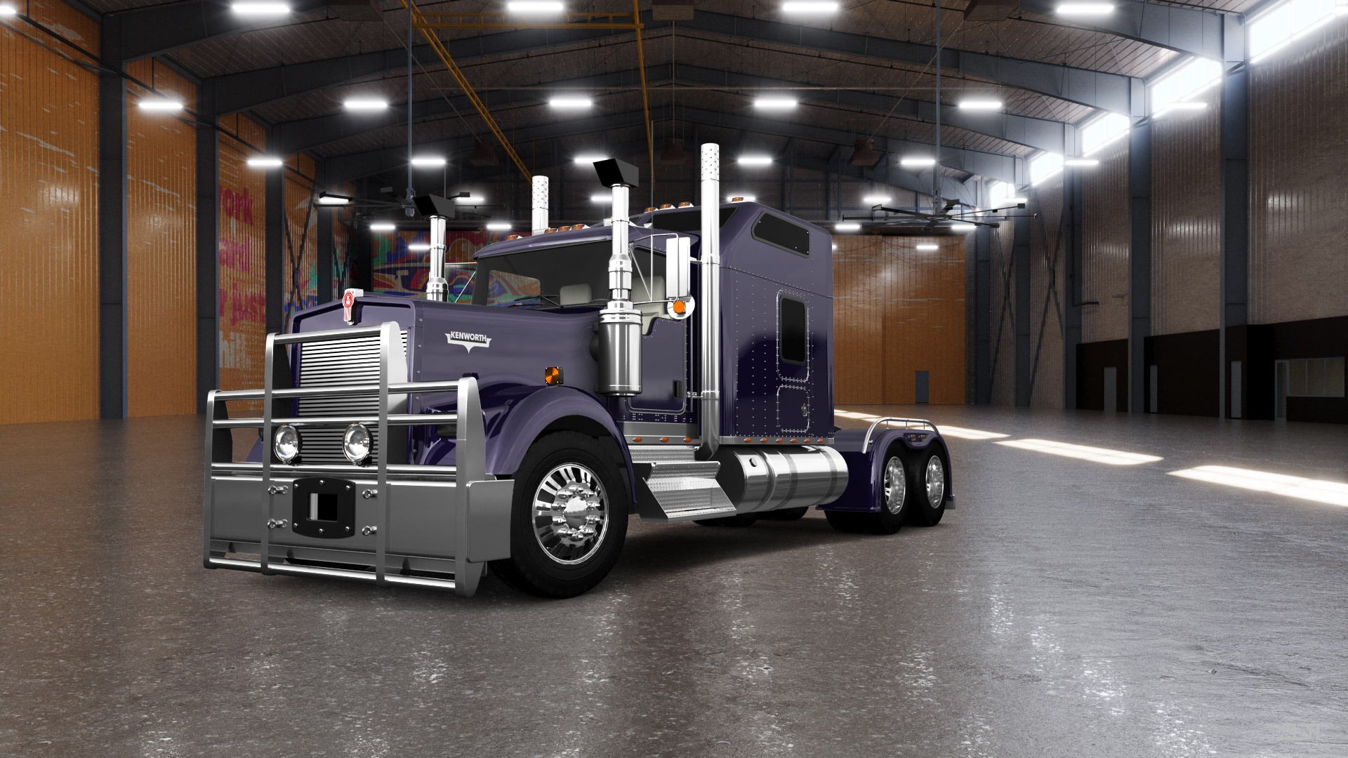 Kenworth W900 Sleeper Cab Truck 2015