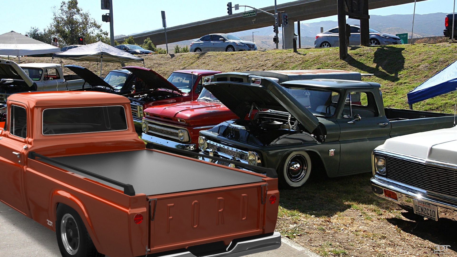 Ford F-100 2 Door pickup truck 1960 Images