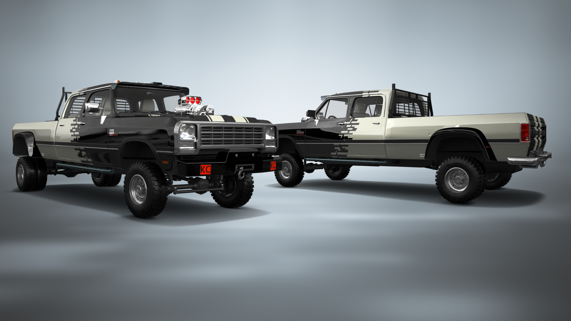 Dodge Ram 350 4 Door pickup truck 1991