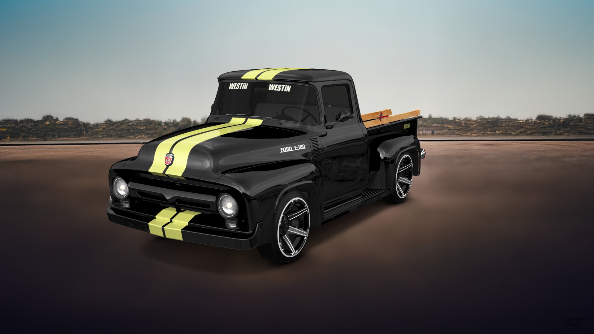 Ford F-100 2 Door truck 1956 Images