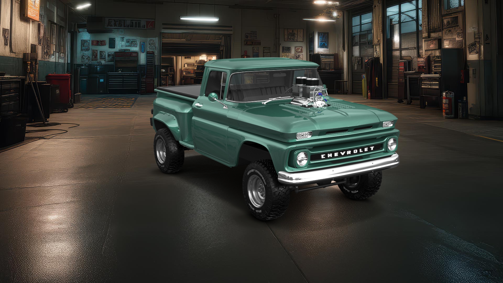 Chevrolet C-10 Stepside 2 Door pickup truck 1963 tuning