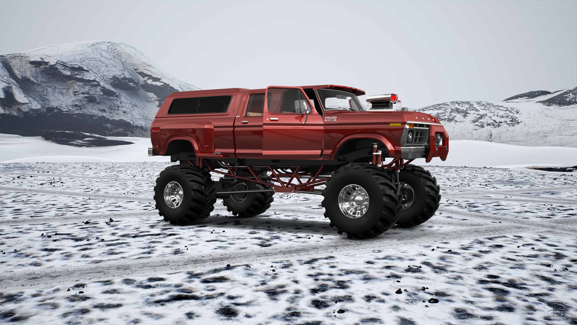 Ford F-350 Dually 4 Door pickup truck 1973