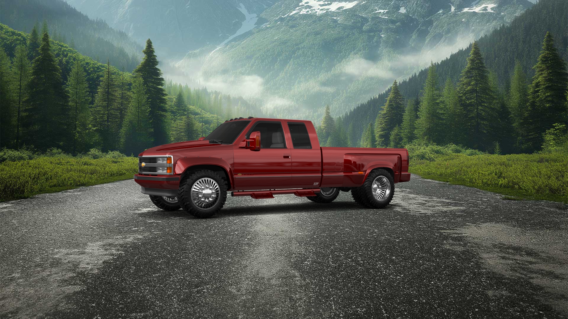 Chevrolet K3500 Extended Cab Pickup Truck 1988