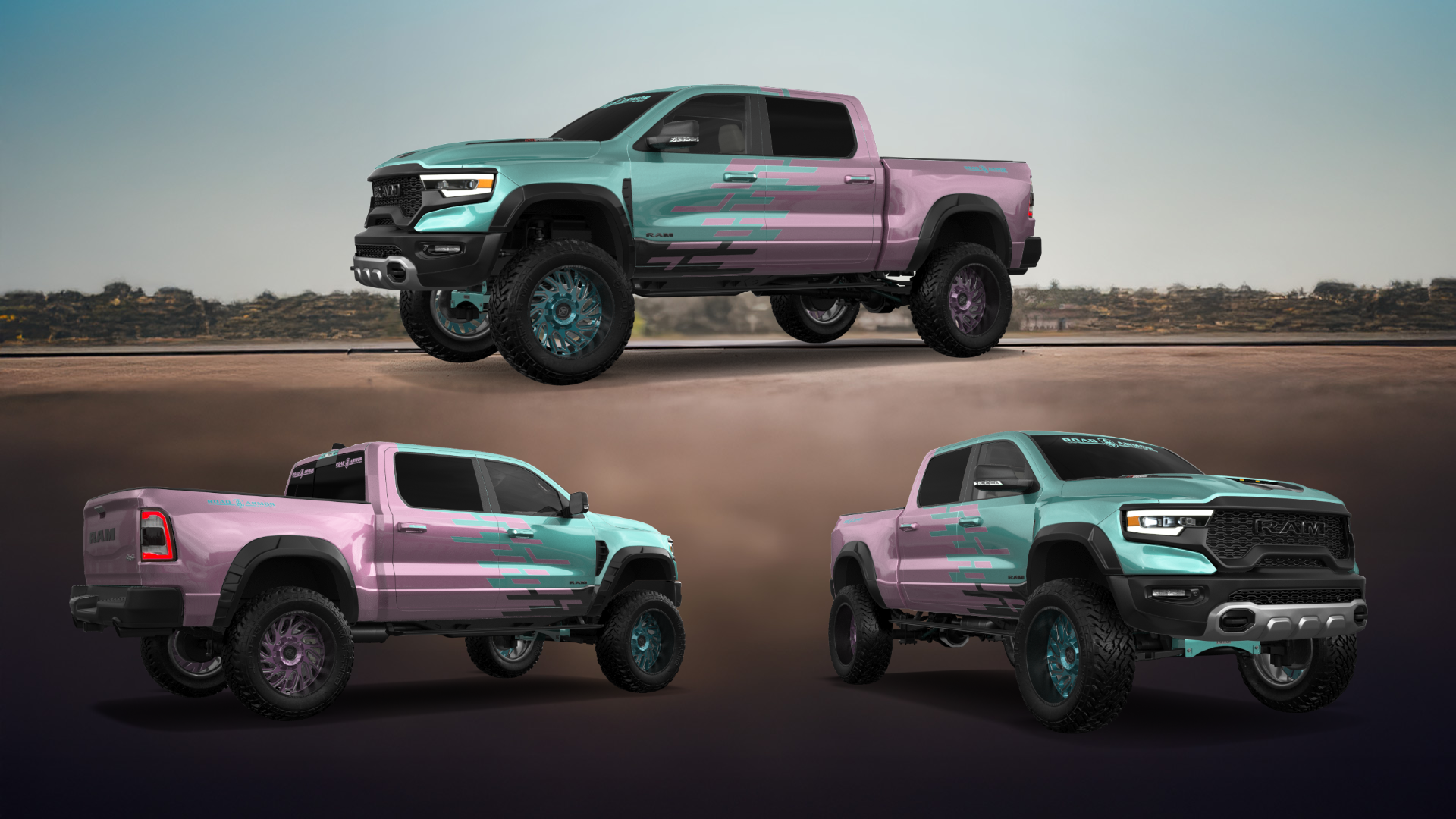 Dodge Ram 1500 TRX 4 Door pickup truck 2021 Images