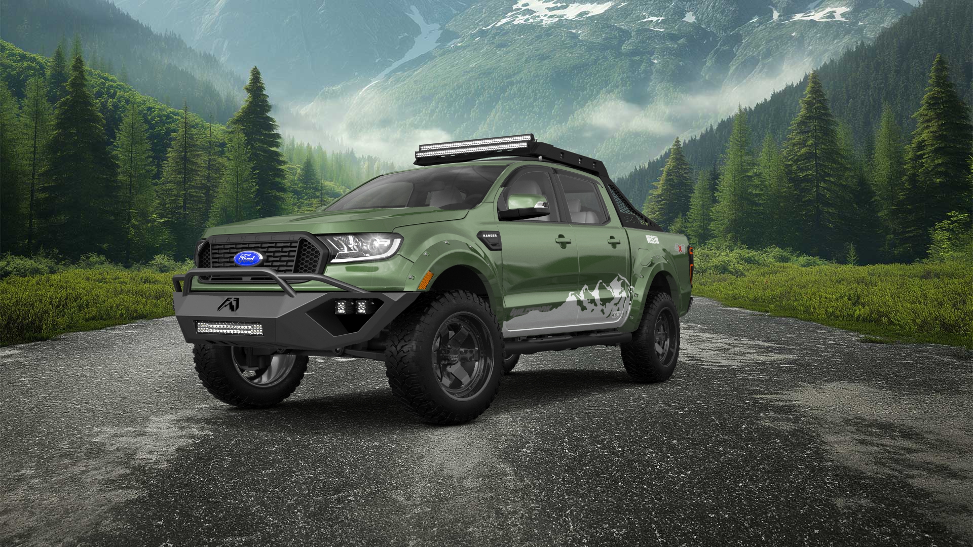 Ford Ranger 4 Door pickup truck 2019