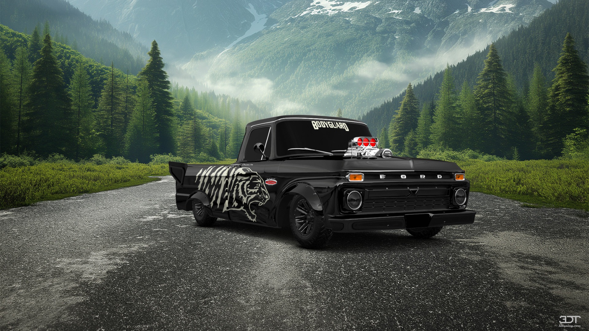 Ford F-100 Custom Cab 2 Door pickup truck 1966