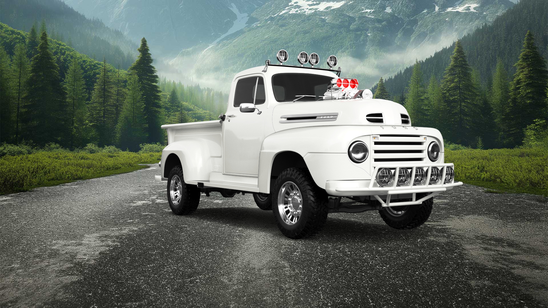 Ford F1 2 Door pickup truck 1949 tuning