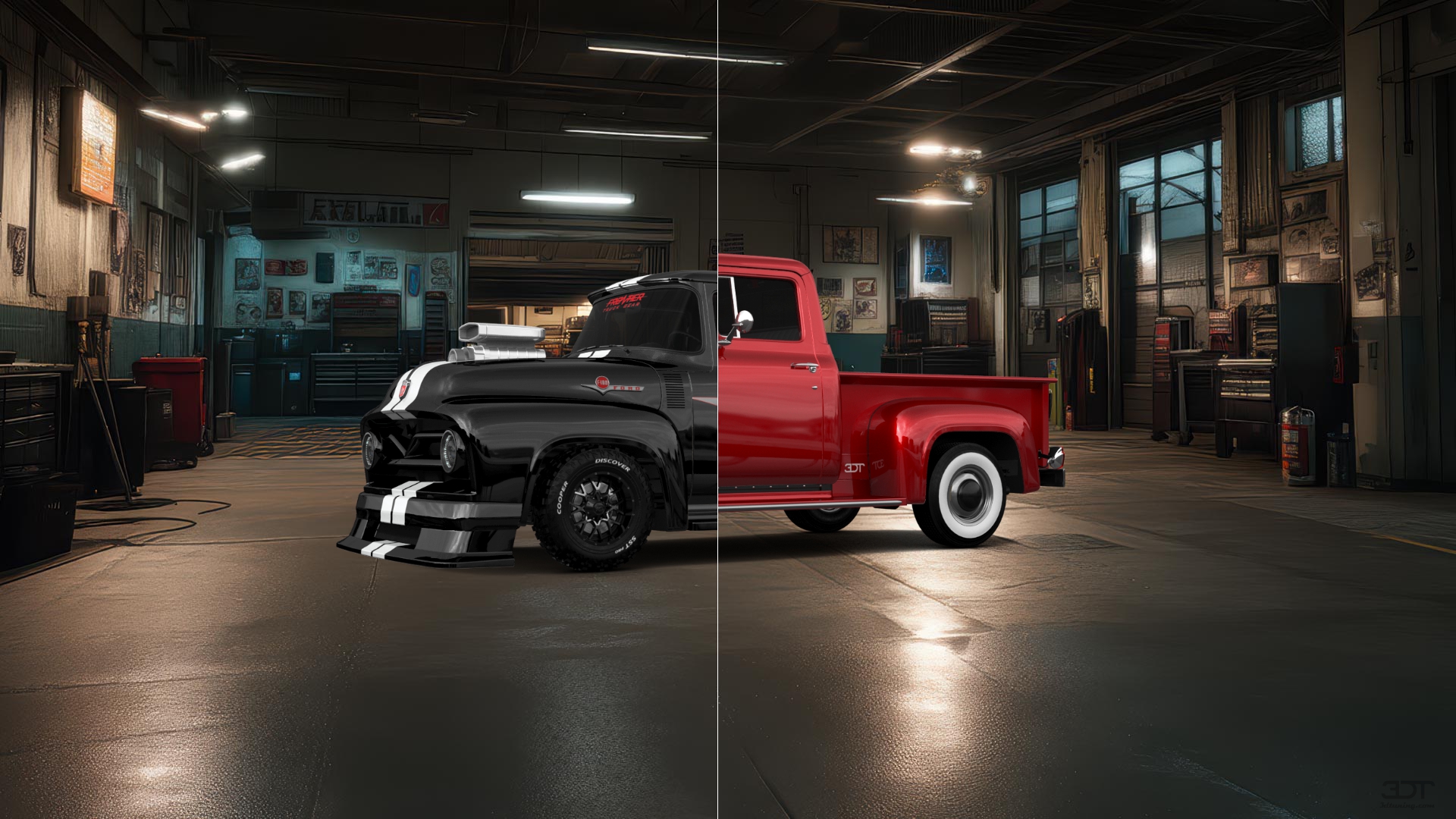 Ford F-100 2 Door truck 1956 Images