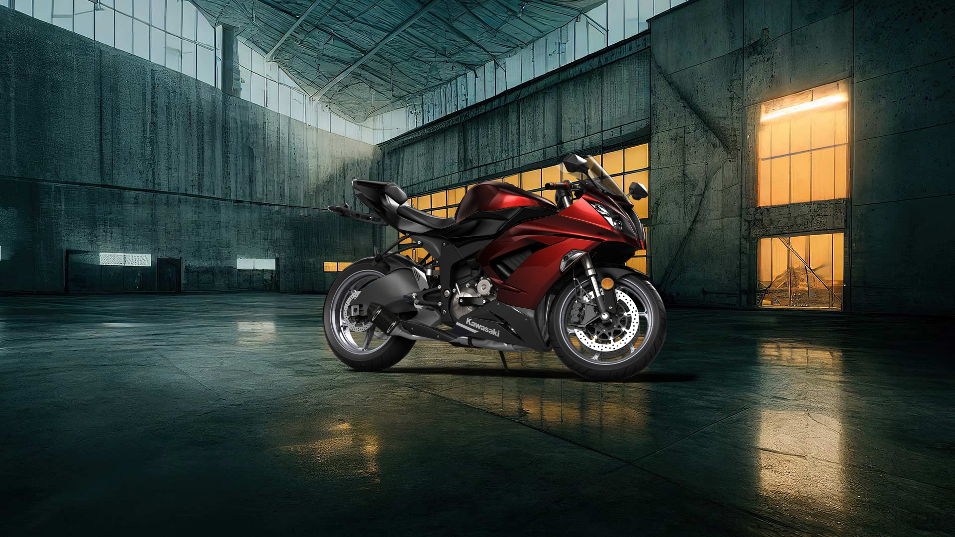 Kawasaki Ninja ZX 6R Sport Bike 2015 tuning